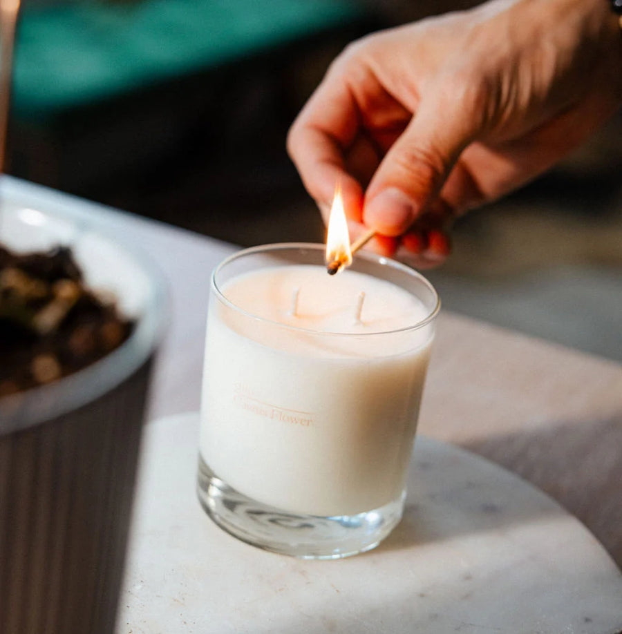 Cactus Flower Candle